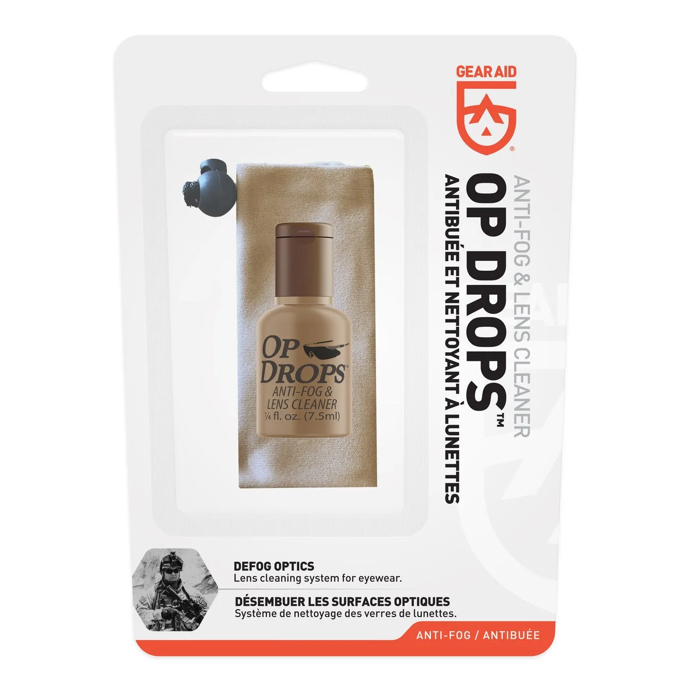 Gear Aid OP Drops Anti-Fog & Lens Cleaner 0.25 oz