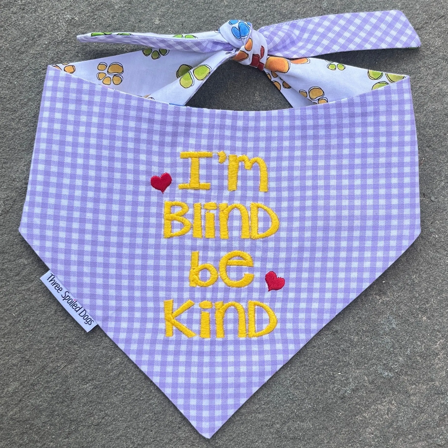 Gingham Custom Dog Bandanas with Personalization