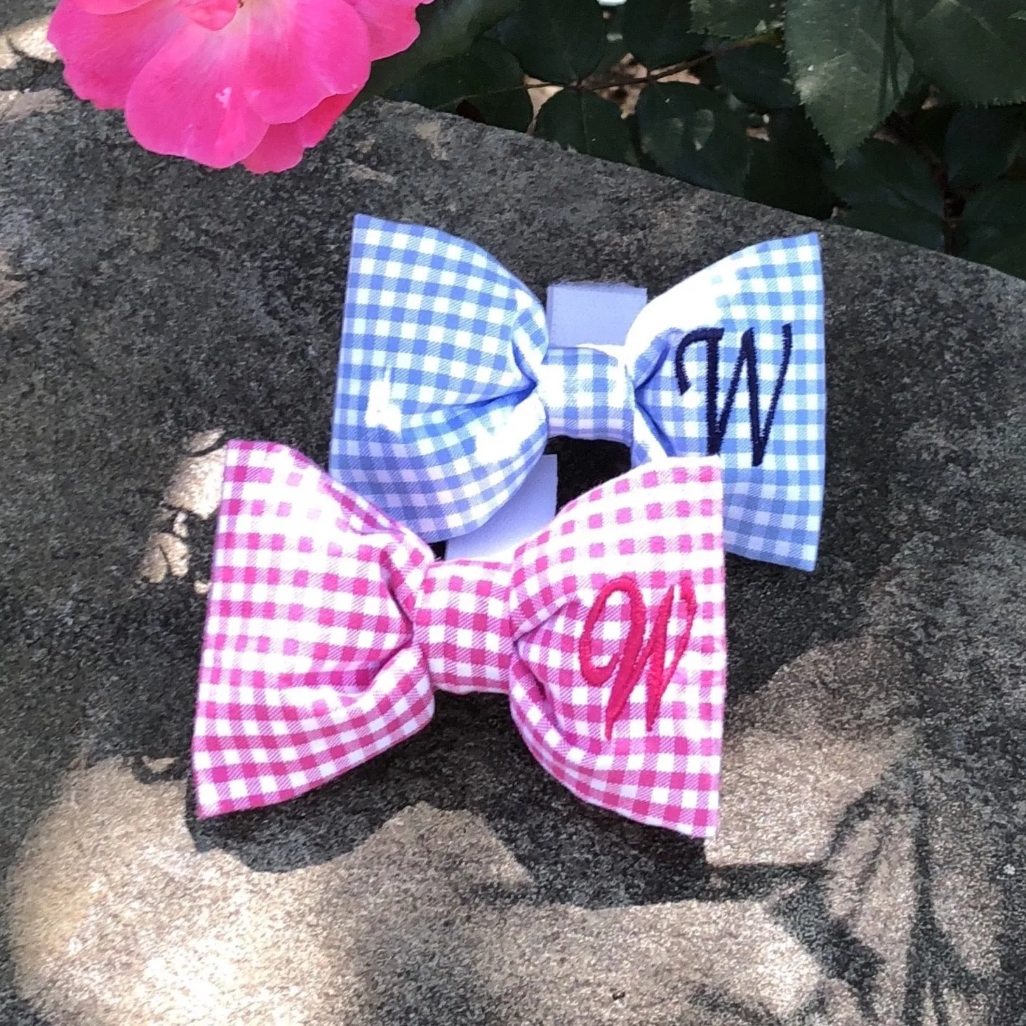Gingham Custom Dog Bandanas with Personalization
