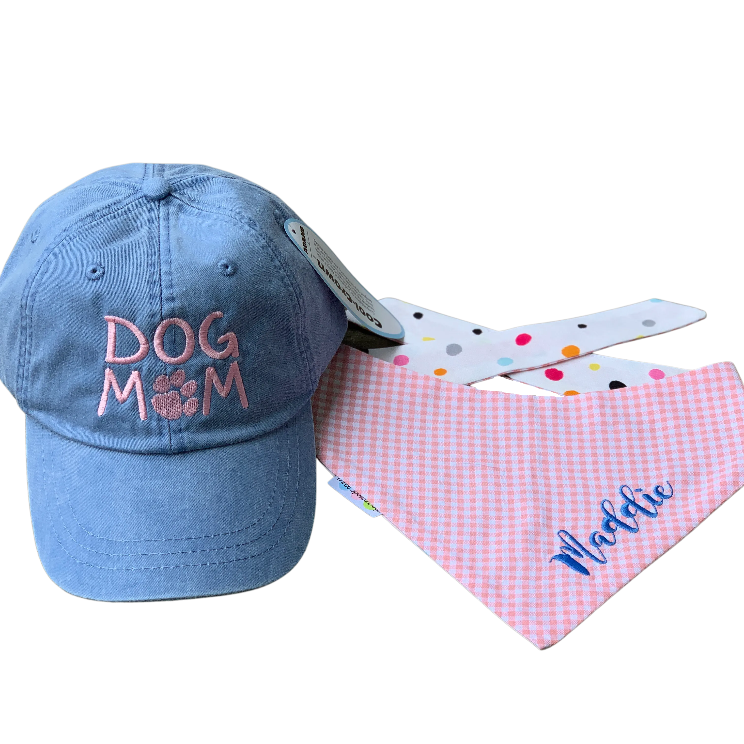 Gingham Custom Dog Bandanas with Personalization