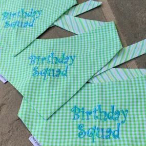 Gingham Custom Dog Bandanas with Personalization
