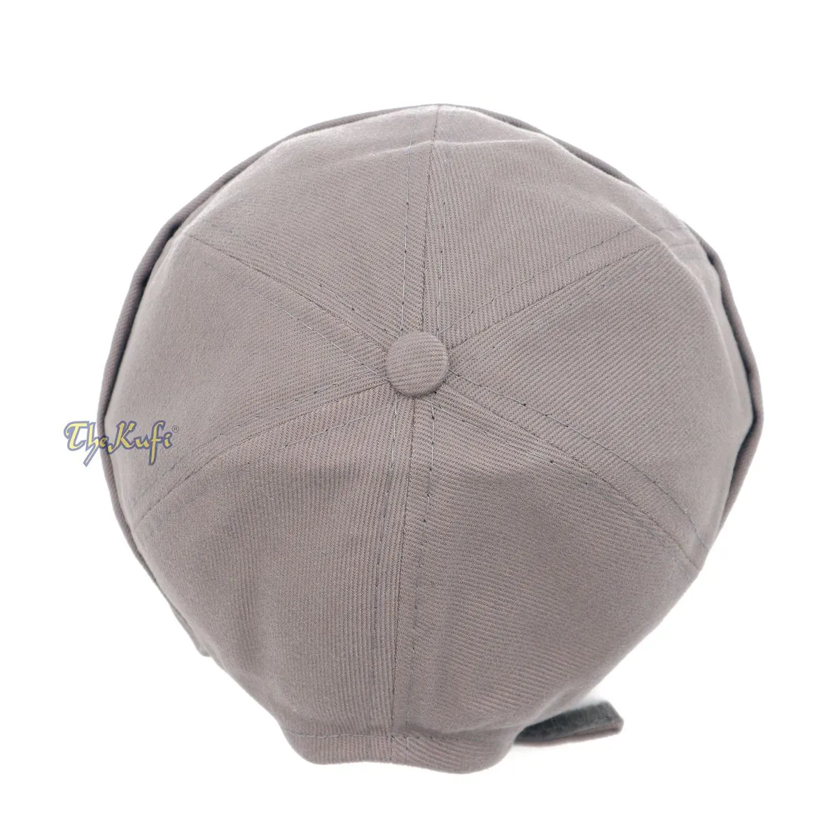 Grey Brimless Baseball Cap Adjustable Strap & Velcro