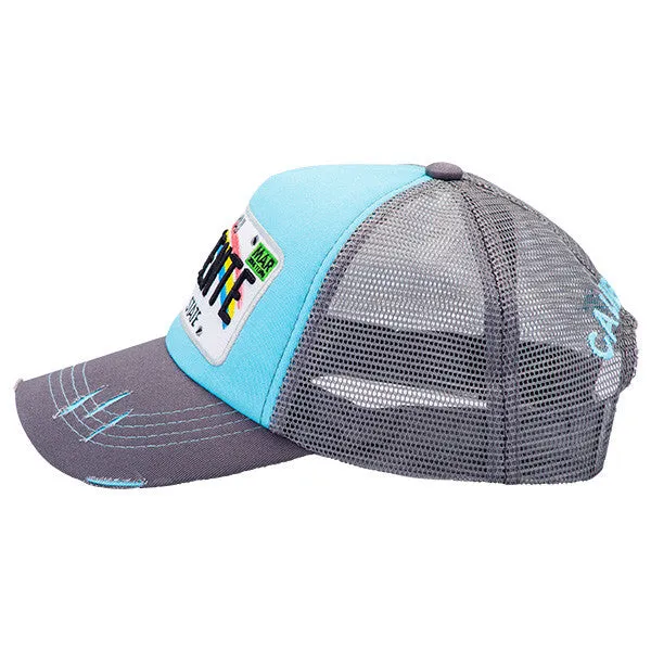 Hawaii Gry/Bblue/Gry Grey Cap - Caliente Countries & Cities Collection