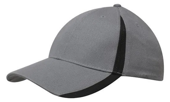 Headwear Brushed Heavy Cotton With Inserts On The Peak & Crown (4014)
