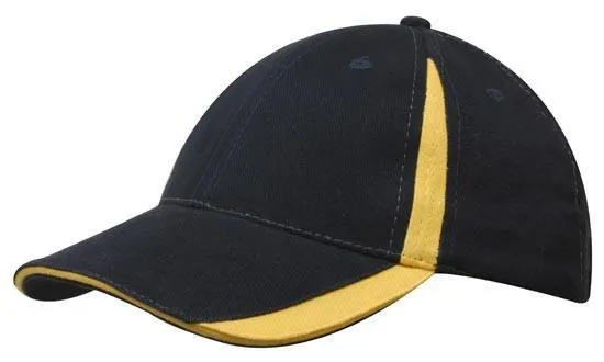 Headwear Brushed Heavy Cotton With Inserts On The Peak & Crown (4014)