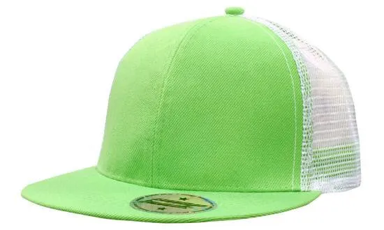 Headwear Premium American Twill With Mesh Back & Snap Back Pro Styling Cap (4138)- Clearance
