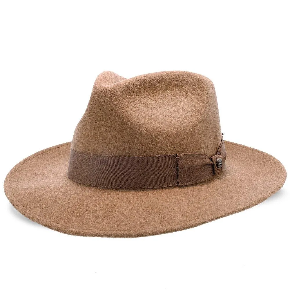Imperial - Walrus Hats White Center Dent Wool Felt Fedora Hat