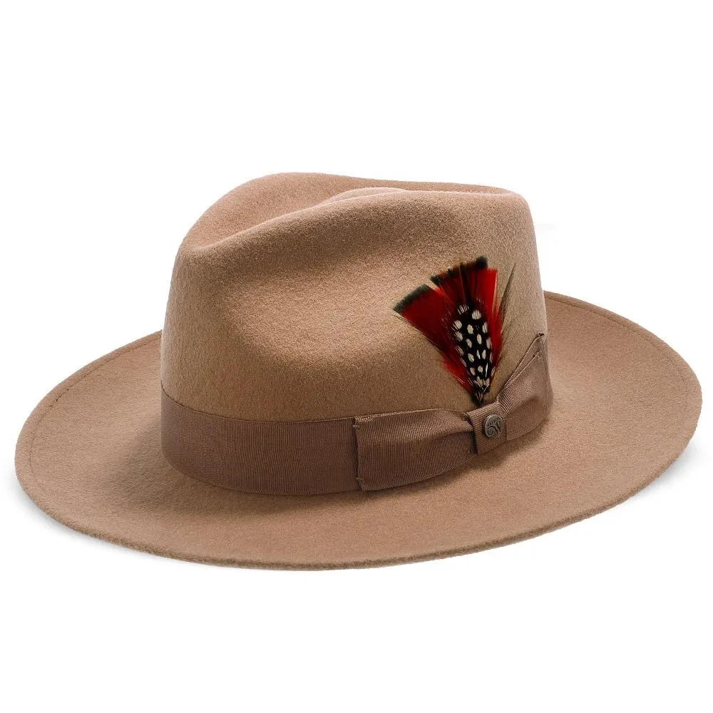 Imperial - Walrus Hats White Center Dent Wool Felt Fedora Hat