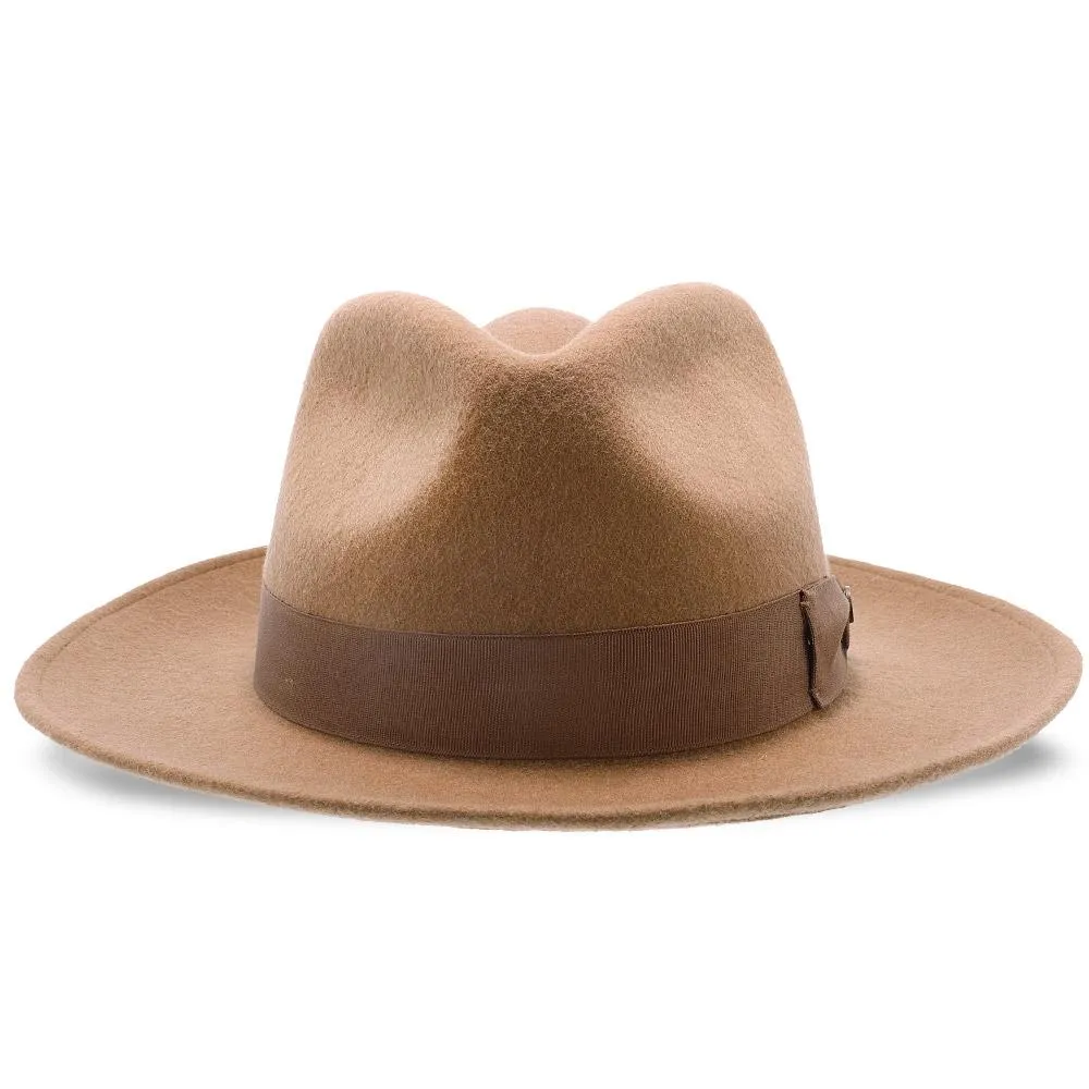 Imperial - Walrus Hats White Center Dent Wool Felt Fedora Hat
