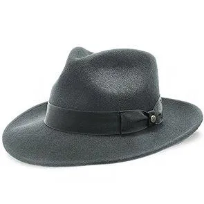 Imperial - Walrus Hats White Center Dent Wool Felt Fedora Hat