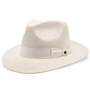 Imperial - Walrus Hats White Center Dent Wool Felt Fedora Hat