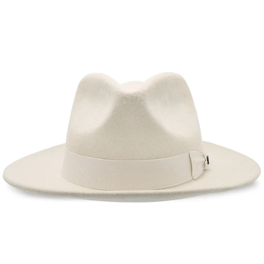 Imperial - Walrus Hats White Center Dent Wool Felt Fedora Hat