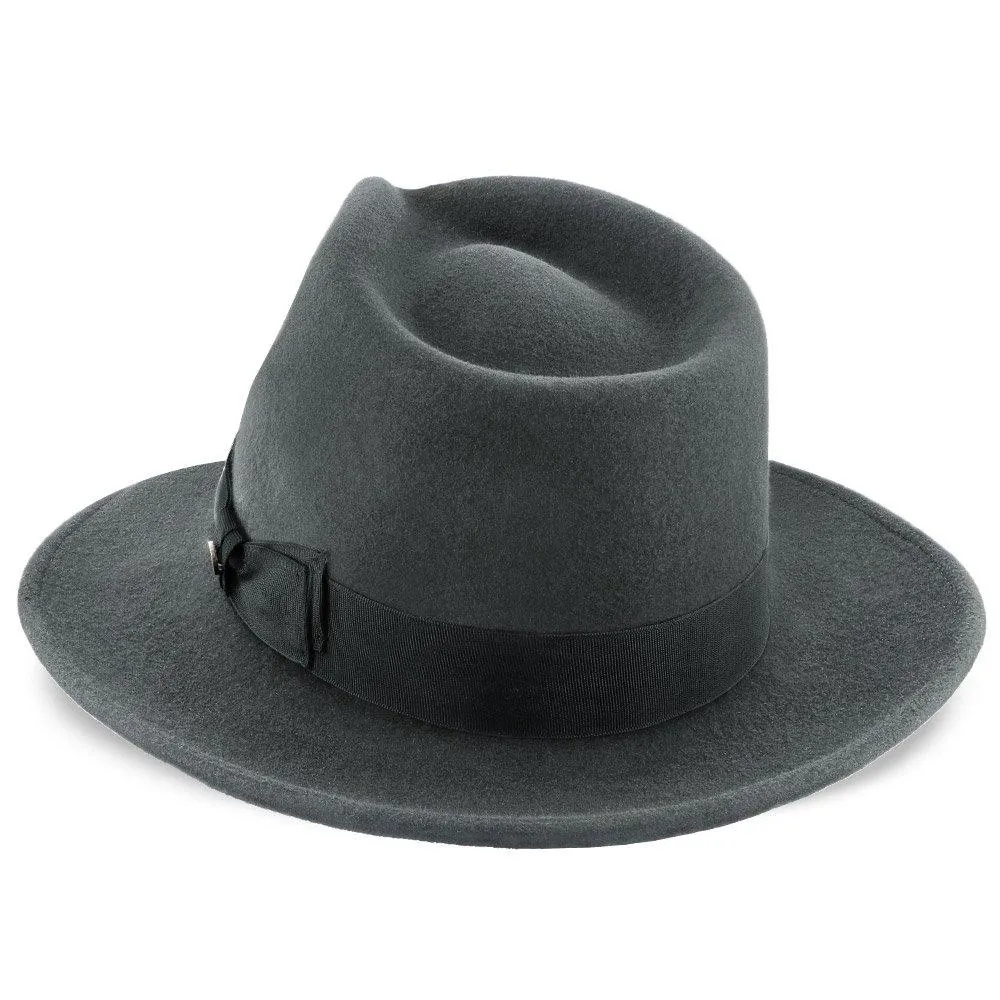 Imperial - Walrus Hats White Center Dent Wool Felt Fedora Hat
