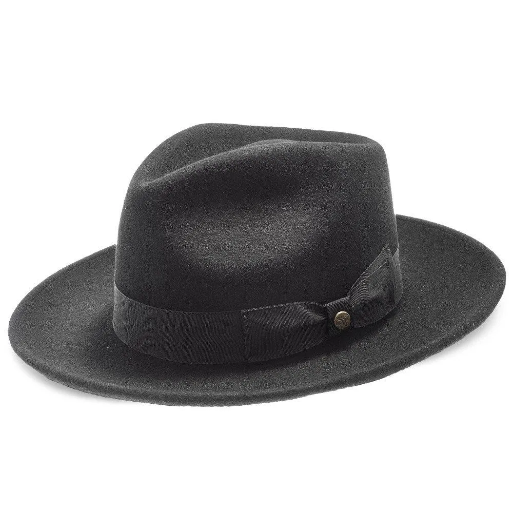 Imperial - Walrus Hats White Center Dent Wool Felt Fedora Hat