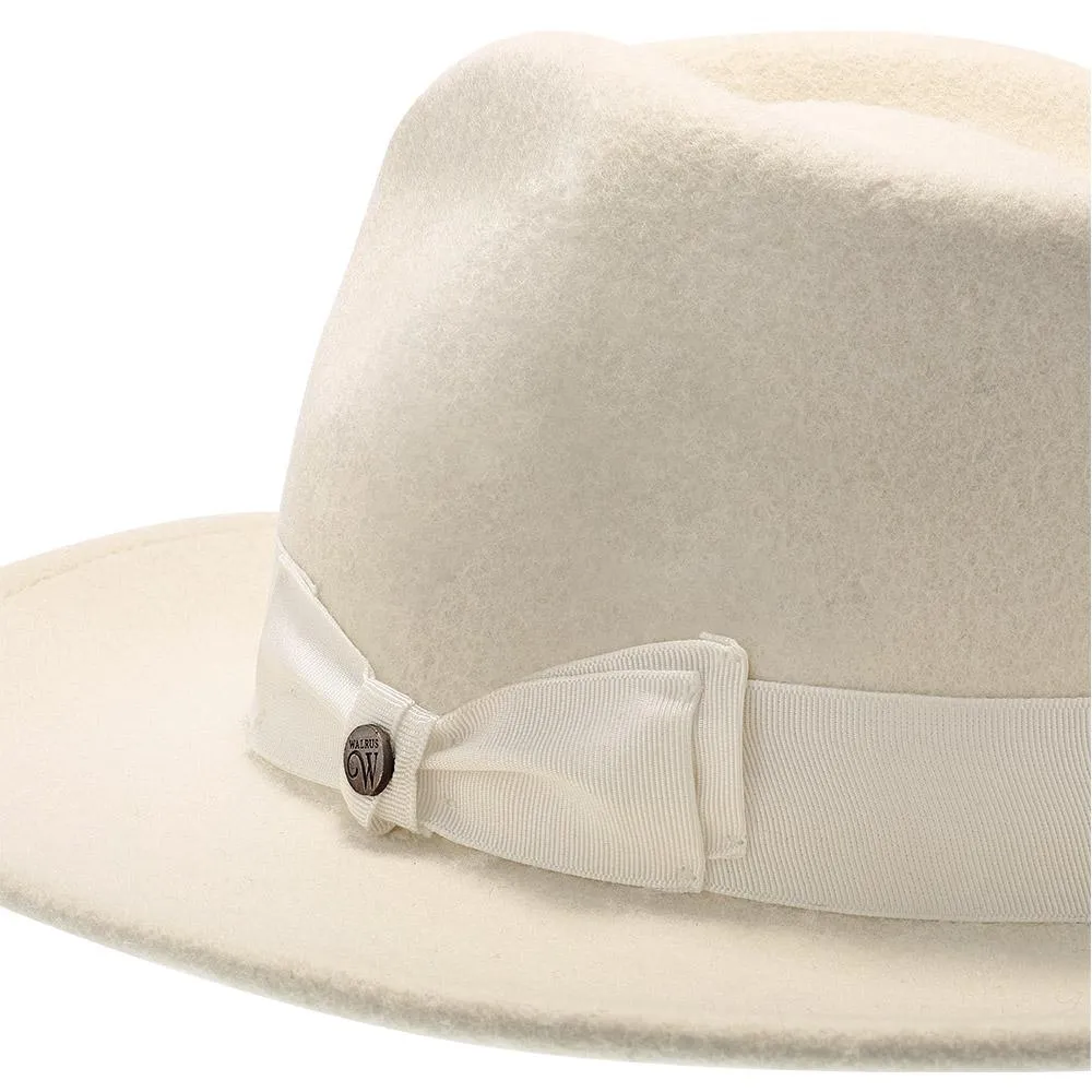 Imperial - Walrus Hats White Center Dent Wool Felt Fedora Hat