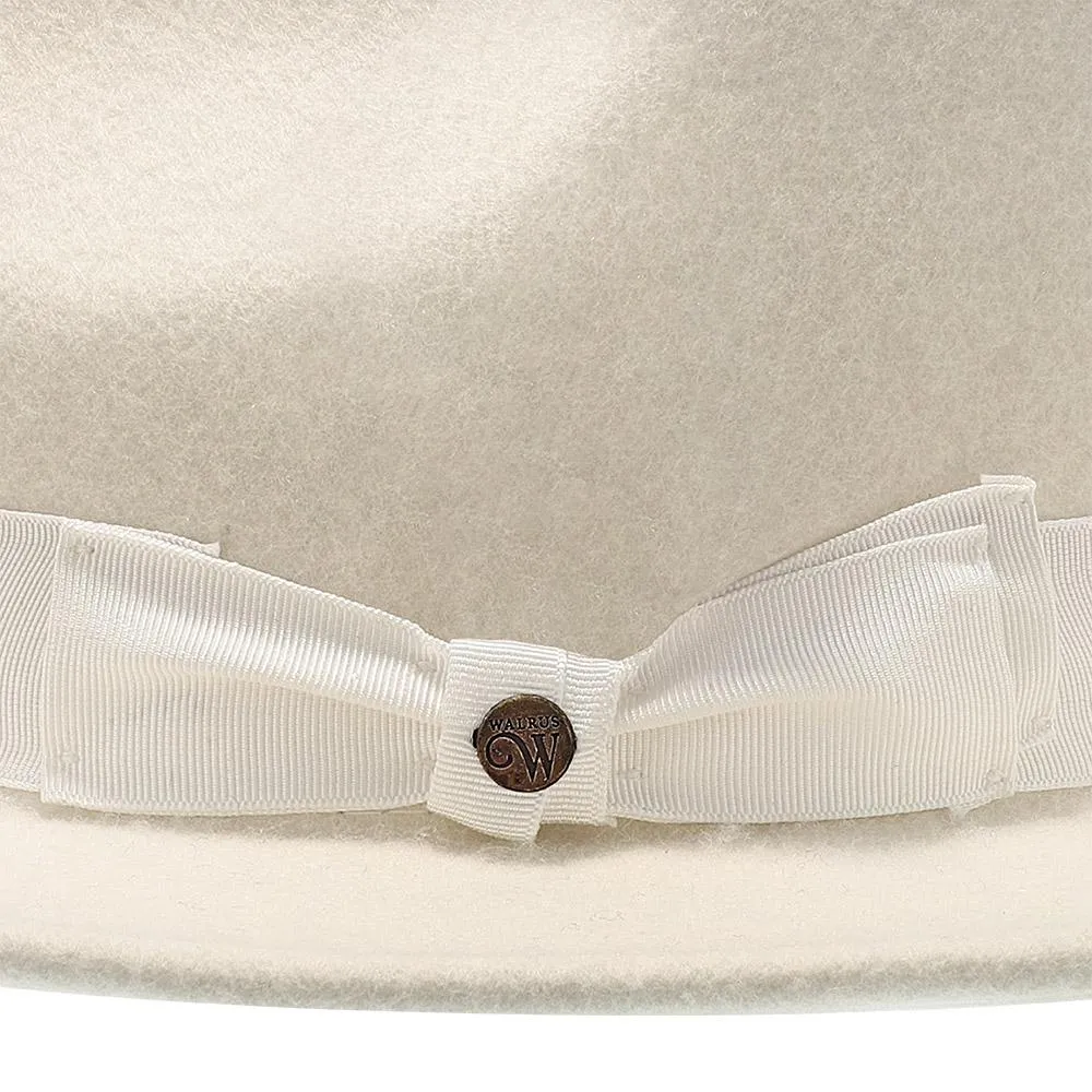 Imperial - Walrus Hats White Center Dent Wool Felt Fedora Hat