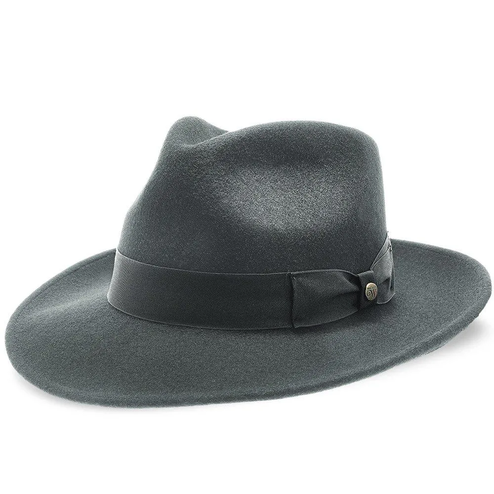 Imperial - Walrus Hats White Center Dent Wool Felt Fedora Hat
