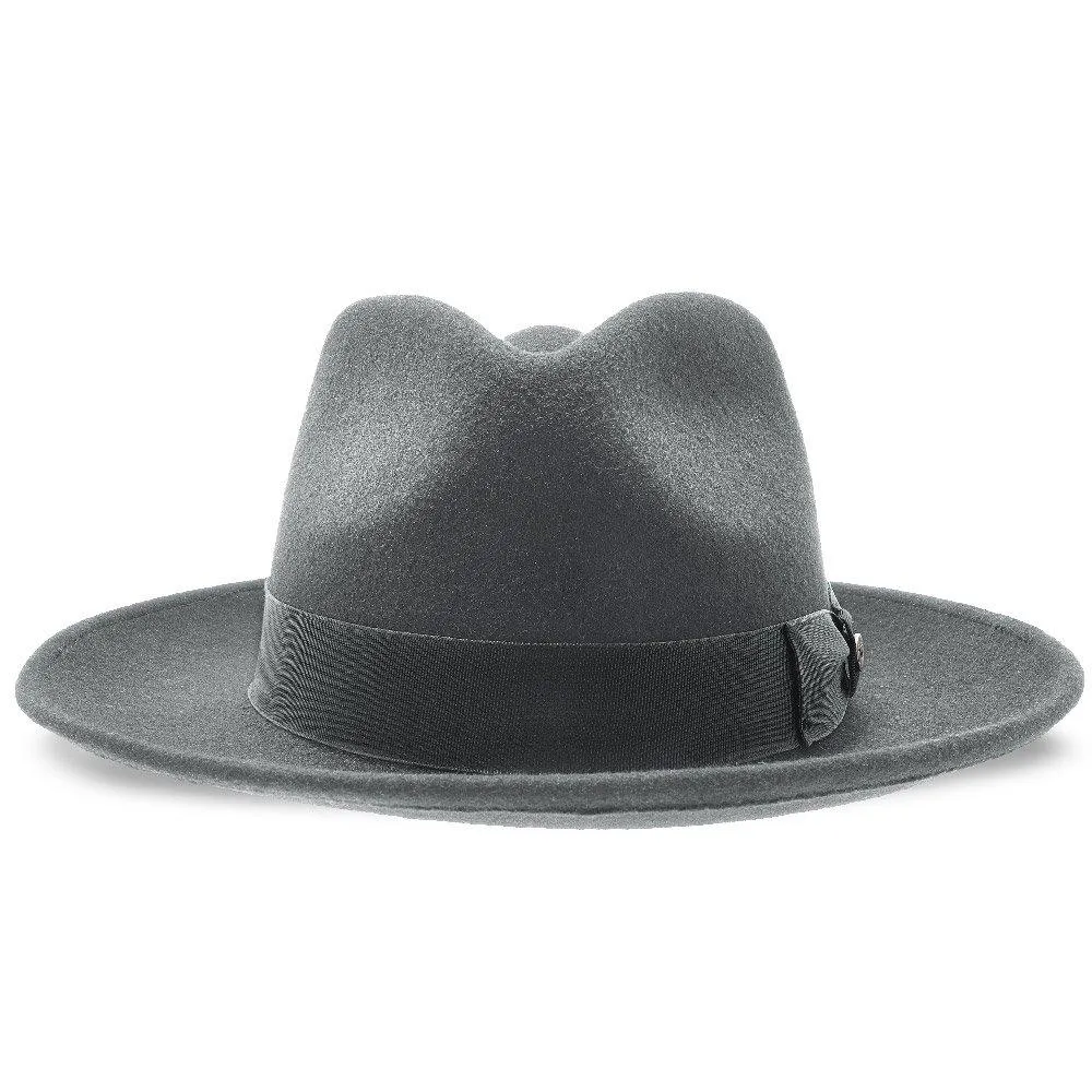 Imperial - Walrus Hats White Center Dent Wool Felt Fedora Hat