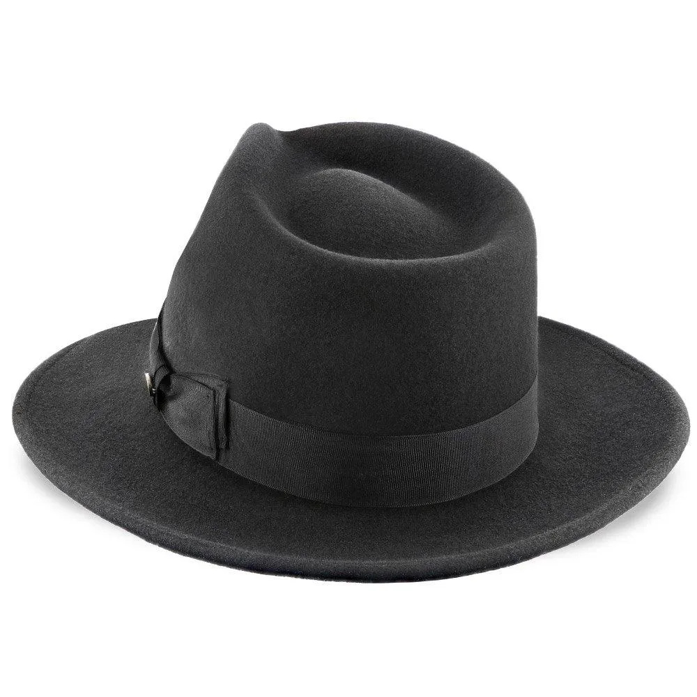 Imperial - Walrus Hats White Center Dent Wool Felt Fedora Hat