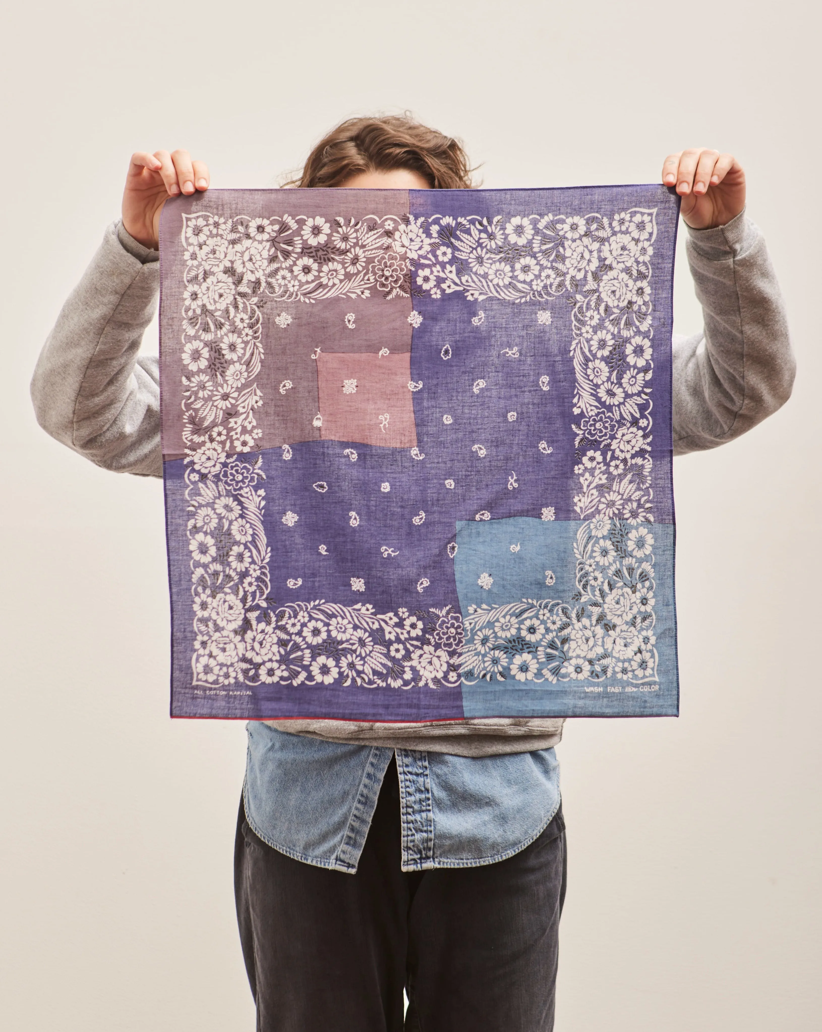Kapital Garden Patchwork Bandana, Purple