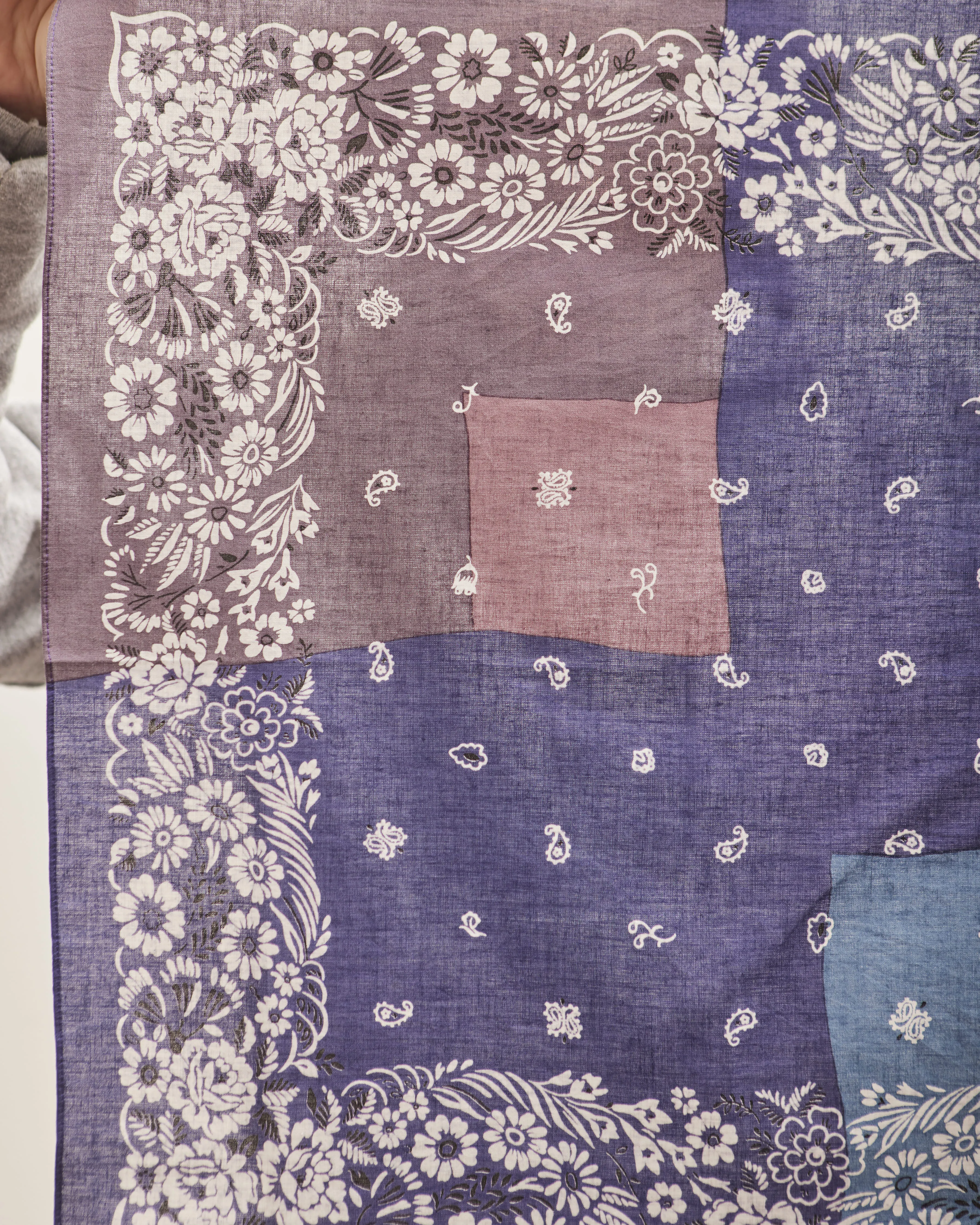 Kapital Garden Patchwork Bandana, Purple