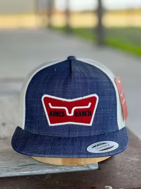 Kimes Ranch | Panoramic Trucker Denim Cap