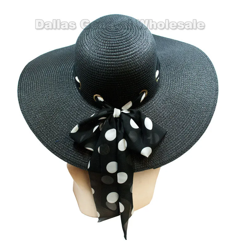 Ladies Beach Floppy Straw Hats Wholesale