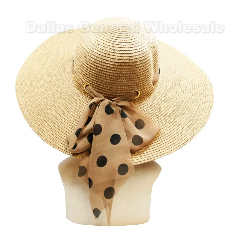 Ladies Beach Floppy Straw Hats Wholesale