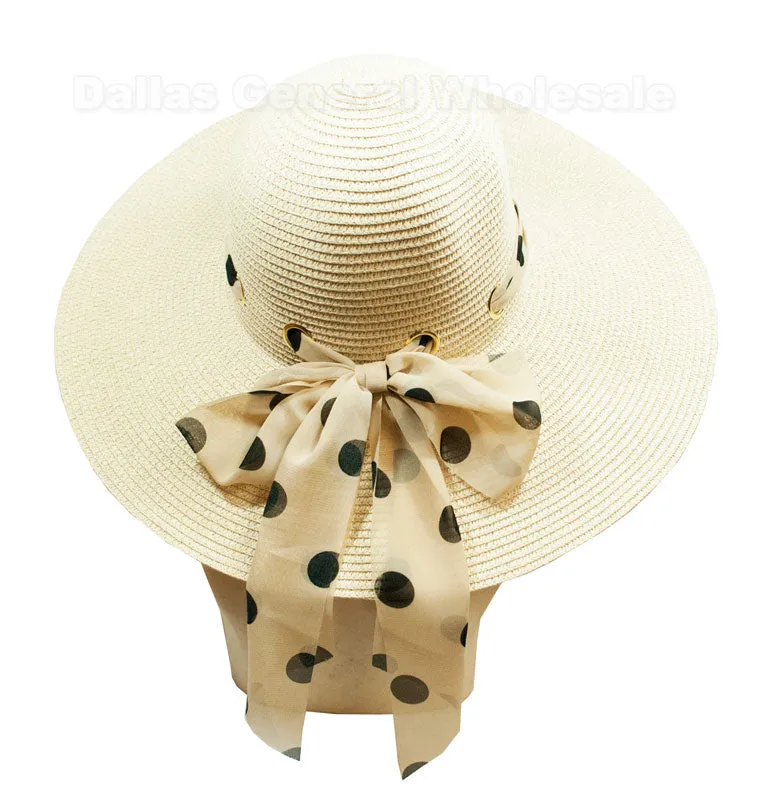Ladies Beach Floppy Straw Hats Wholesale