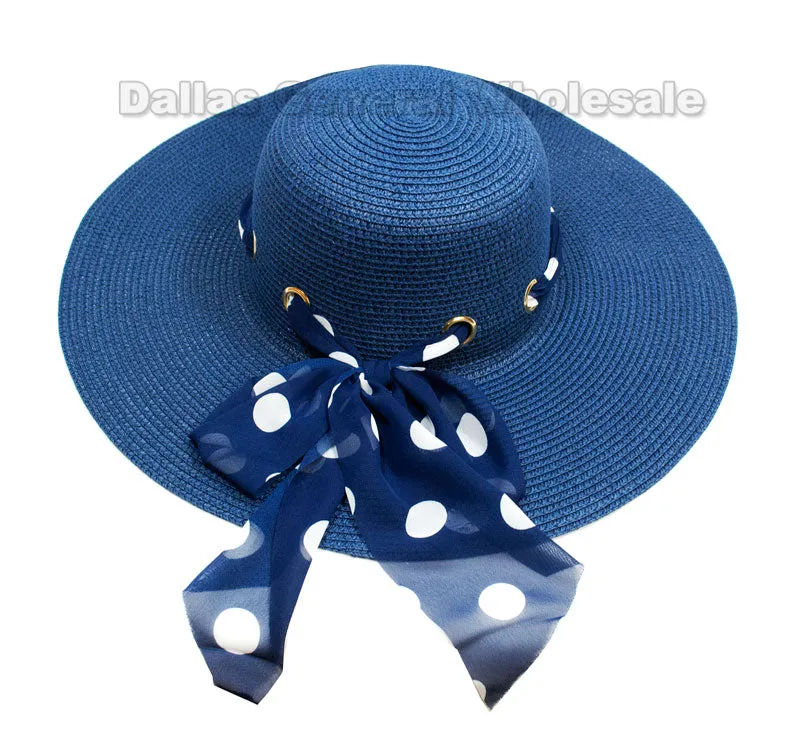 Ladies Beach Floppy Straw Hats Wholesale