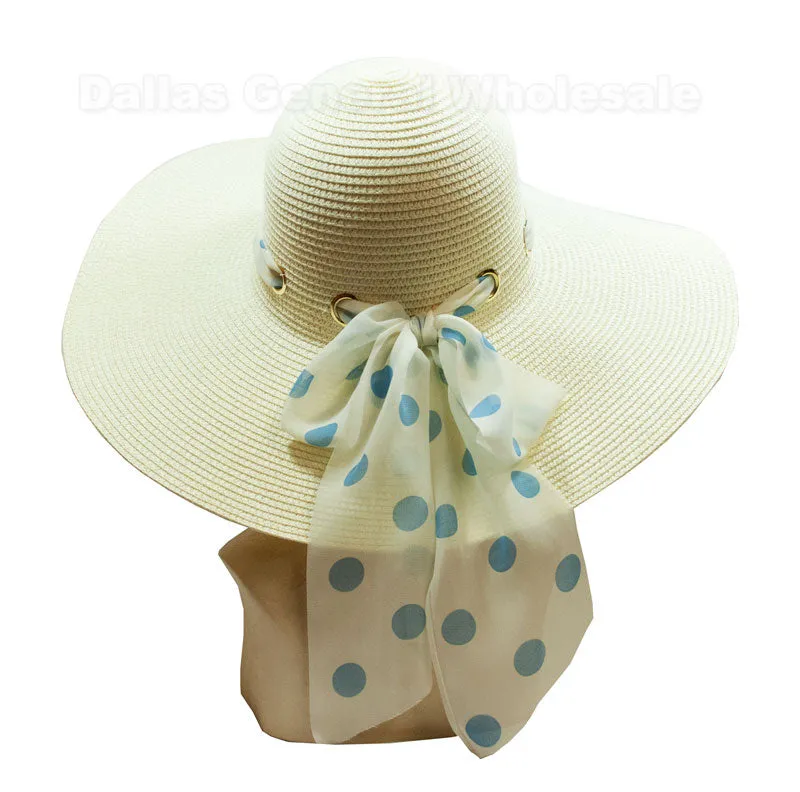 Ladies Beach Floppy Straw Hats Wholesale