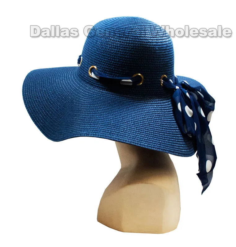 Ladies Beach Floppy Straw Hats Wholesale
