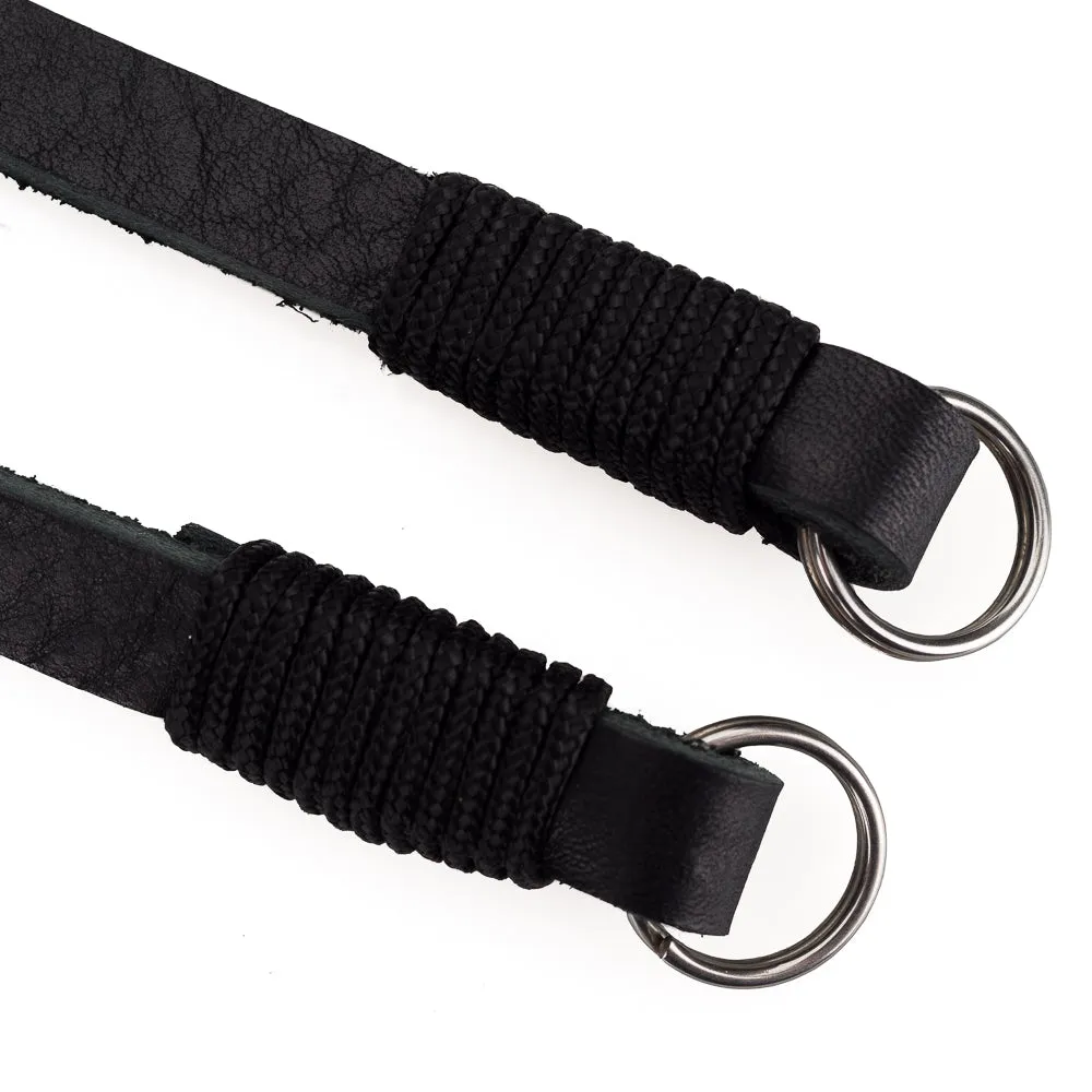 Leica Paracord Strap by Cooph, Black/Olive, 126cm, Key-Ring Style