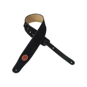 Levy's MSS3-BLK Hand-brushed Suede Guitar Strap