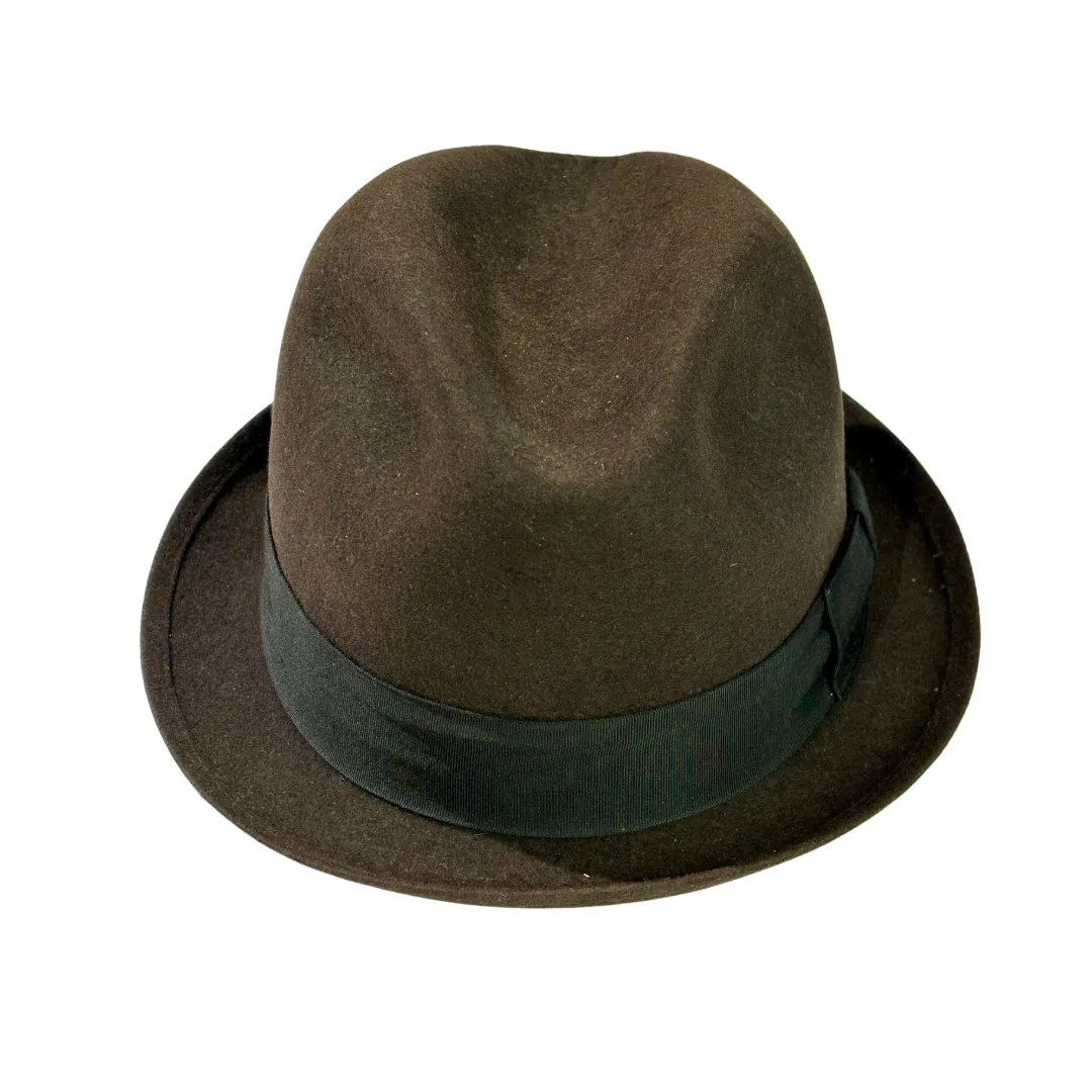 Magill Wool Felt Fedora - Brown 2