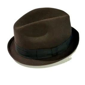 Magill Wool Felt Fedora - Brown 2