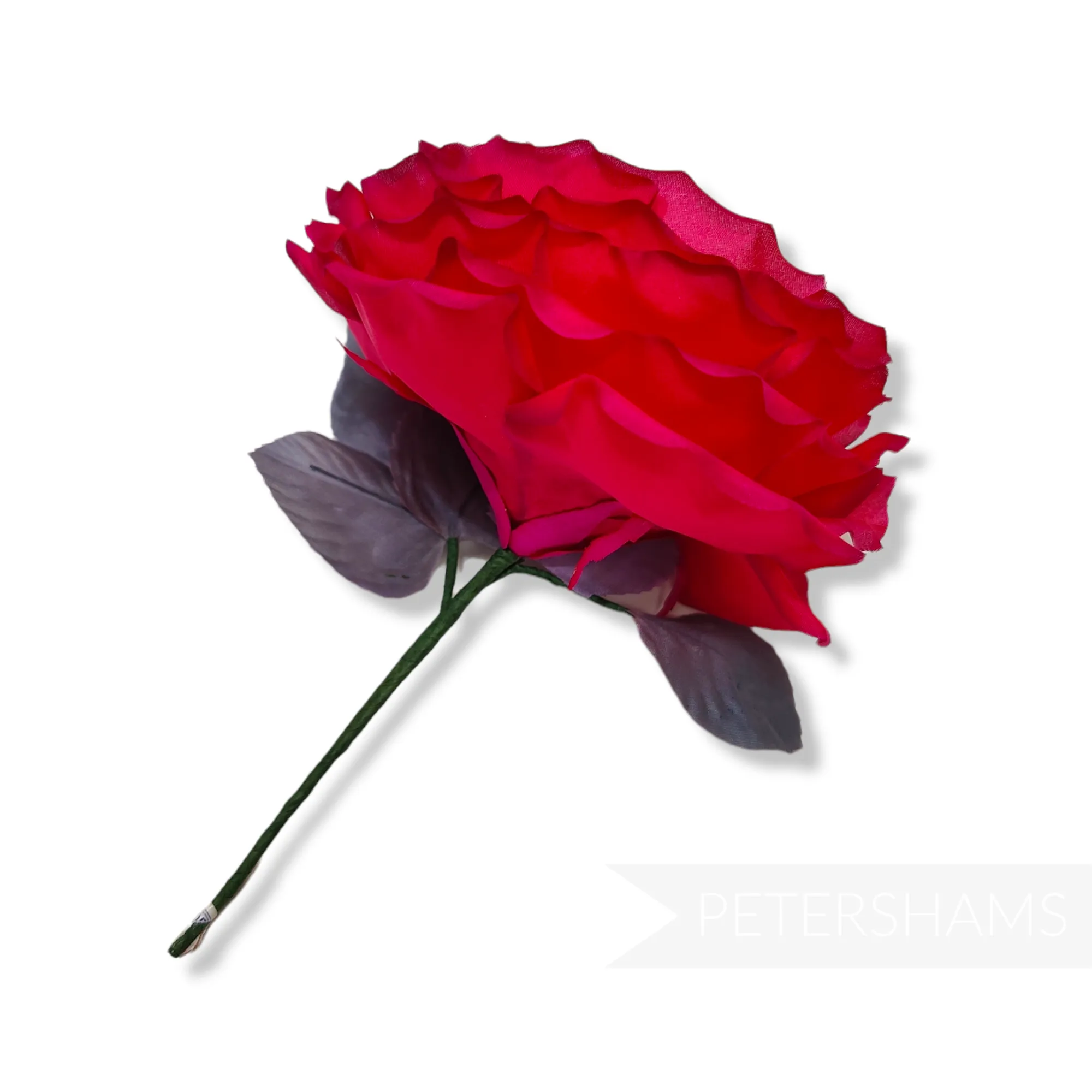 'Micaela' Super Lush 13cm Silk Rose Flower Hat Mount