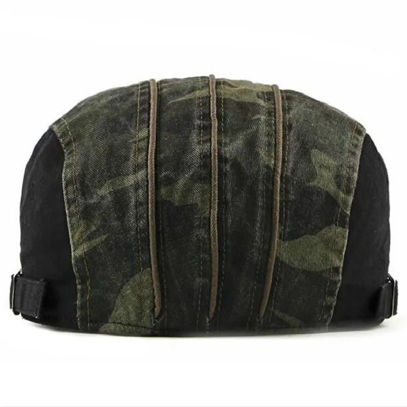 Military Camouflage Cotton Flat Cap