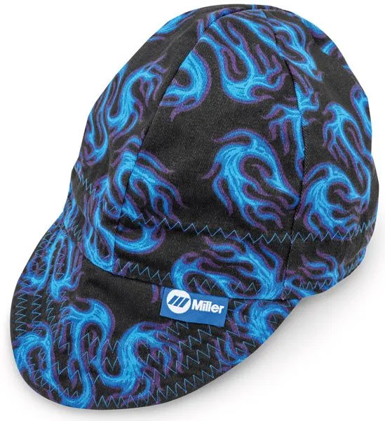 Miller Welding Cap Blue Flame 2 Size 7 3/4 - 286975