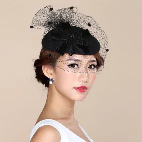 Nadia - Stunning Black Fascinator