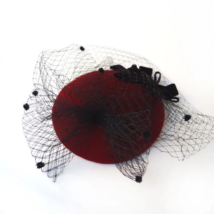 Nadia - Stunning Black Fascinator