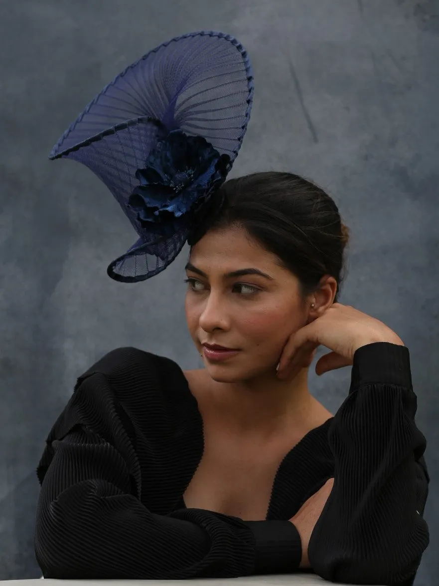 Navy Blue Fascinator For Sale (Lyric)