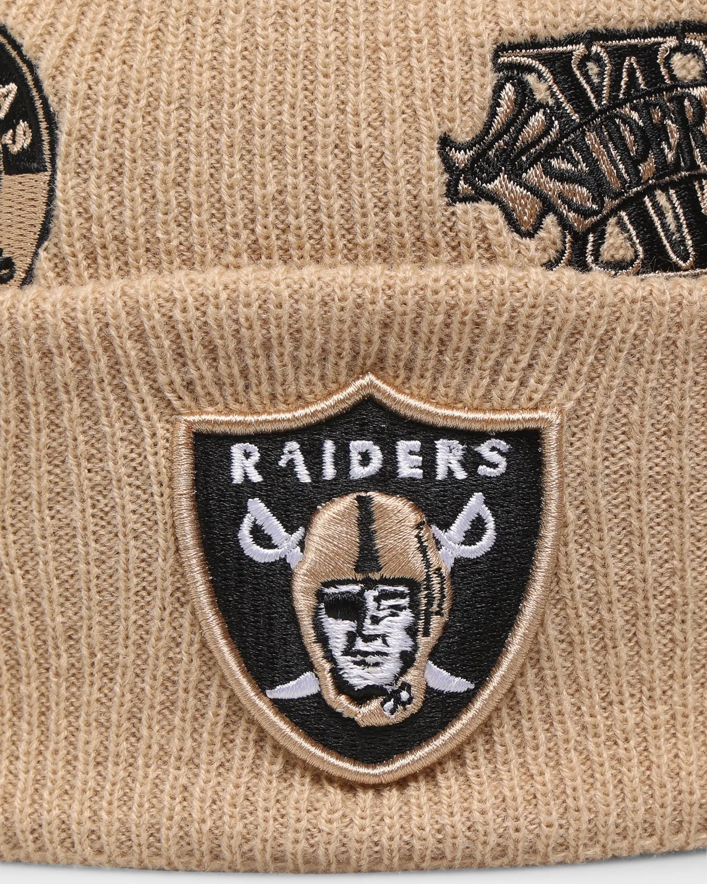 New Era Las Vegas Raiders 'Thin Knit Tumbleweed Black' Beanie Tumbleweed