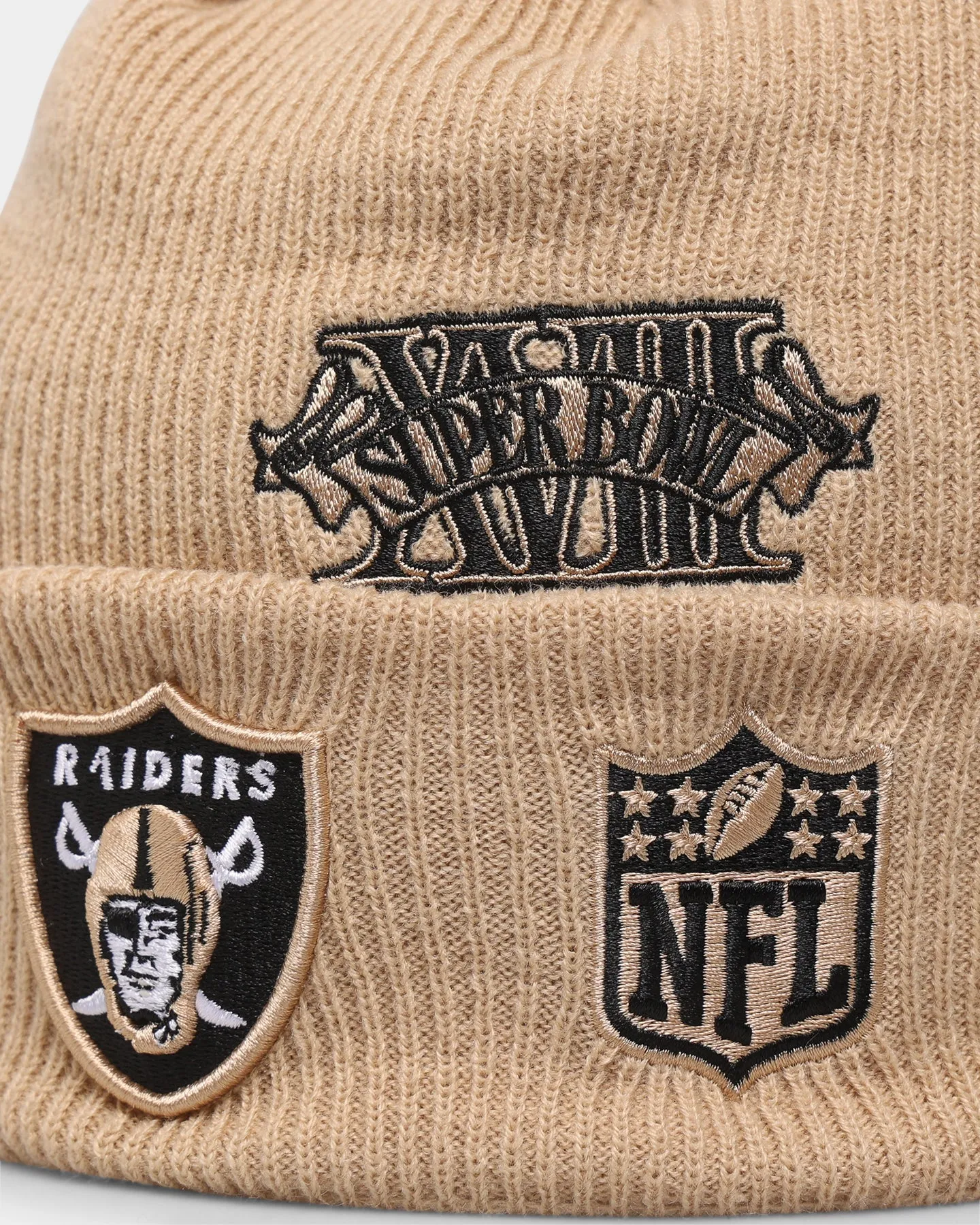 New Era Las Vegas Raiders 'Thin Knit Tumbleweed Black' Beanie Tumbleweed