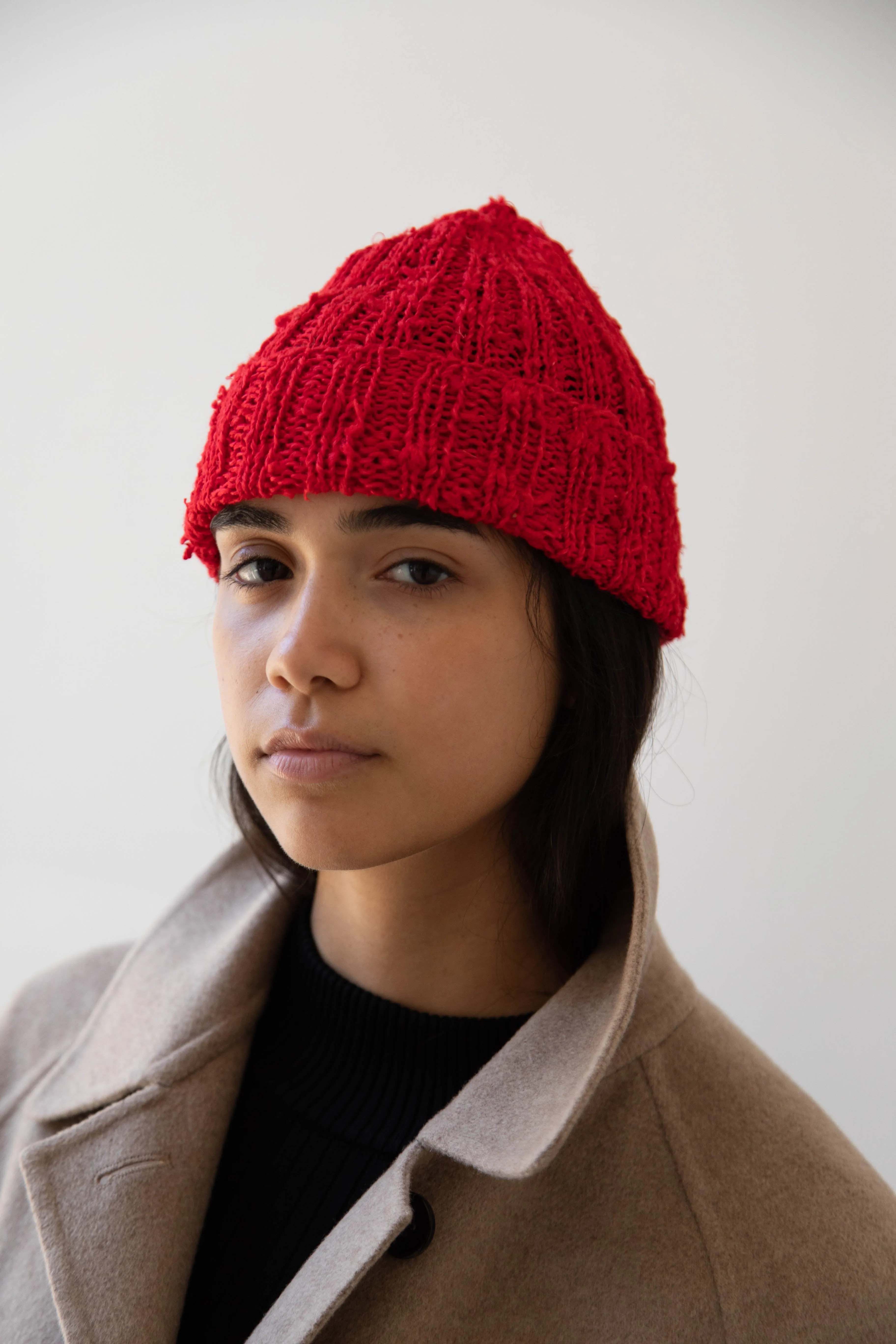 Nitto Gorro Hat in Red Silk