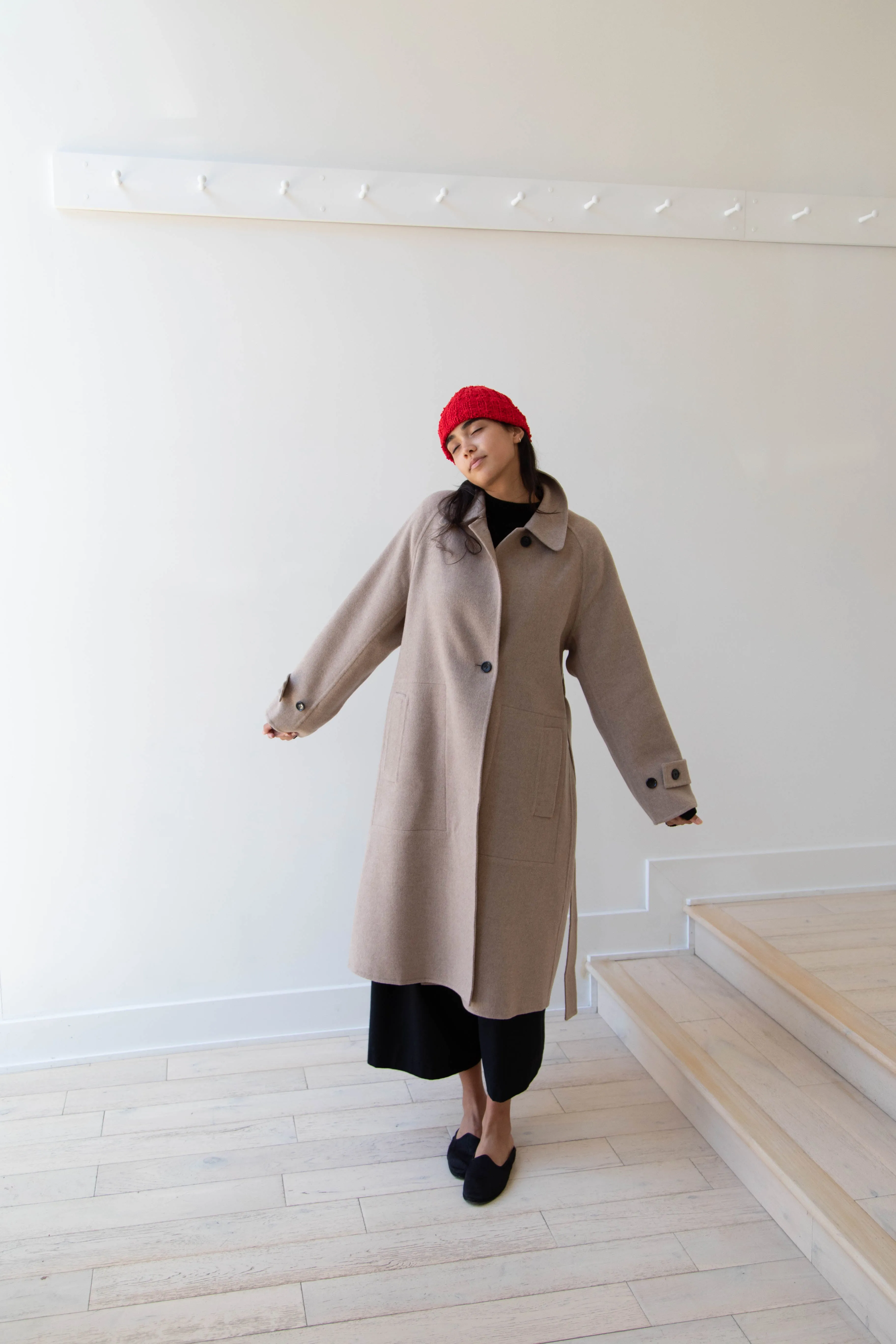 Nitto Gorro Hat in Red Silk