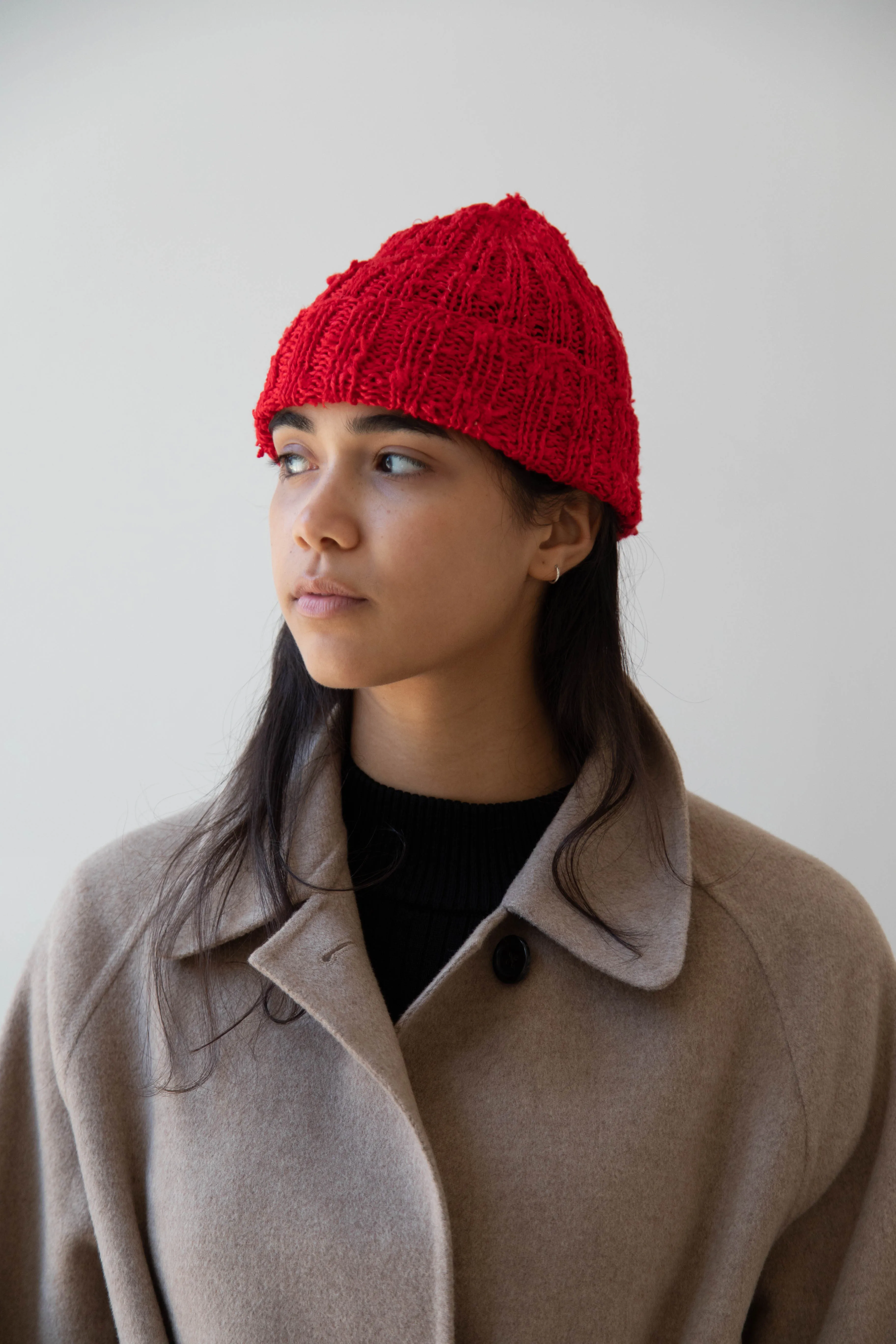 Nitto Gorro Hat in Red Silk