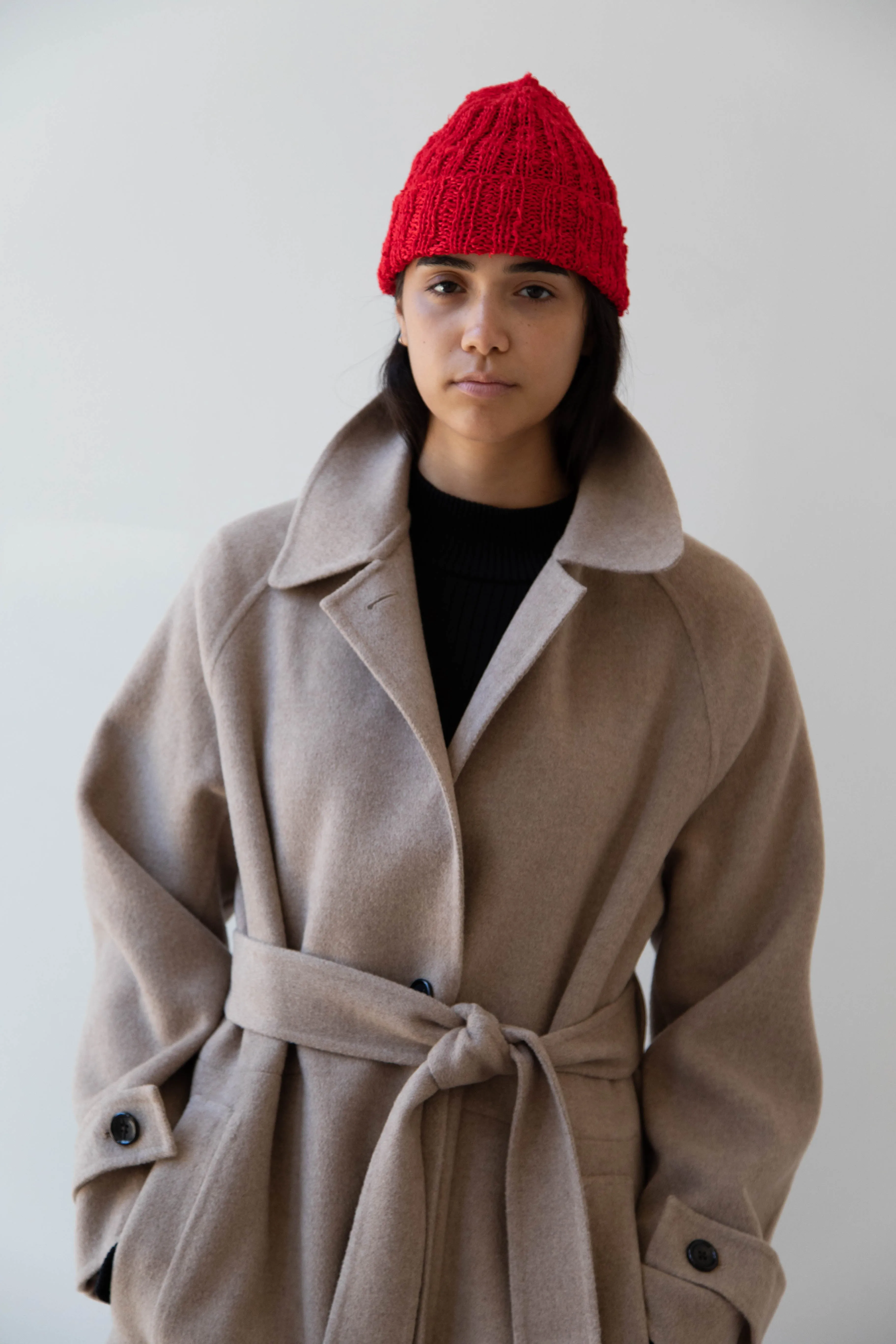 Nitto Gorro Hat in Red Silk