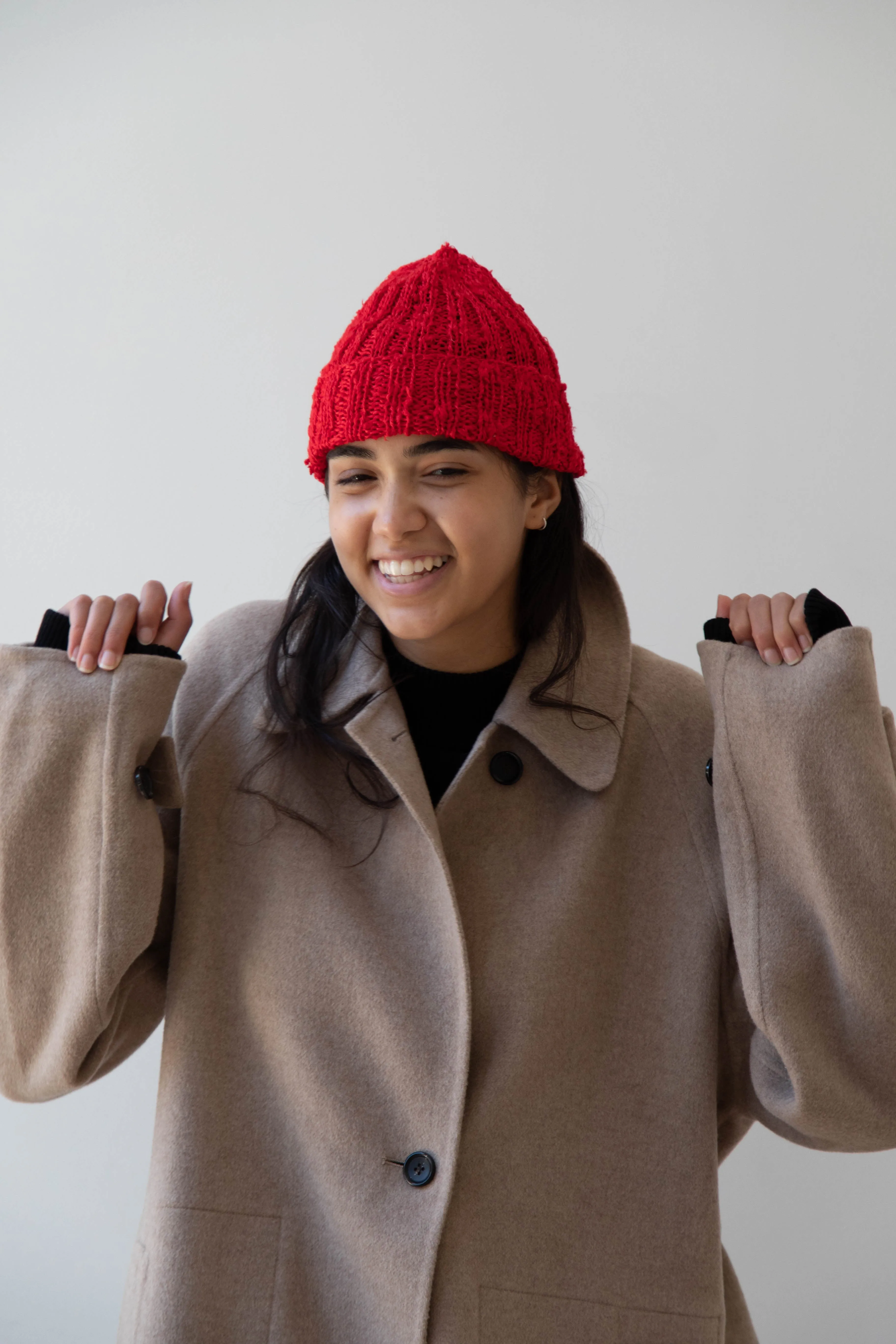Nitto Gorro Hat in Red Silk
