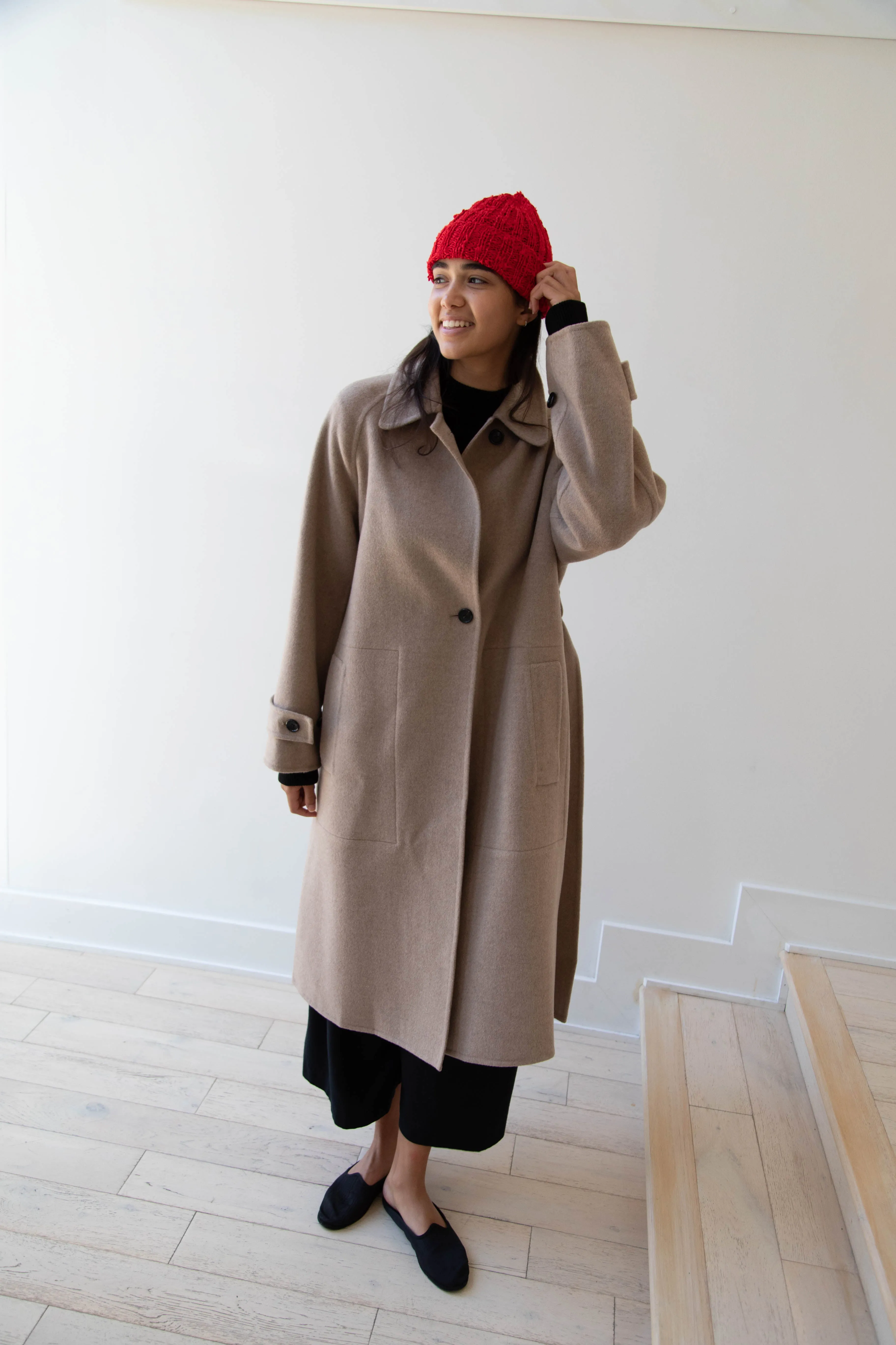 Nitto Gorro Hat in Red Silk